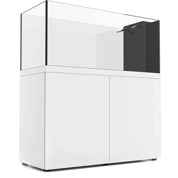 110 Gallon ProStar Rimless Peninsula Aquarium in White | LiveAquaria