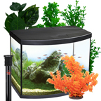 LiveAquaria® 15 Gallon Bow-Front Aquarium Kits