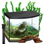 LiveAquaria® 25 Gallon Bow-Front Aquarium Kits