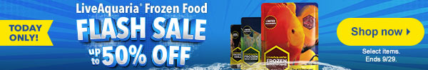 Today Only Flash Sale! Up to 50% off LiveAquaria® Frozen Foods 