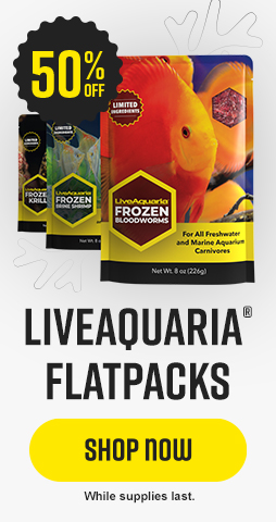 LiveAquaria Flatpacks 50% OFF