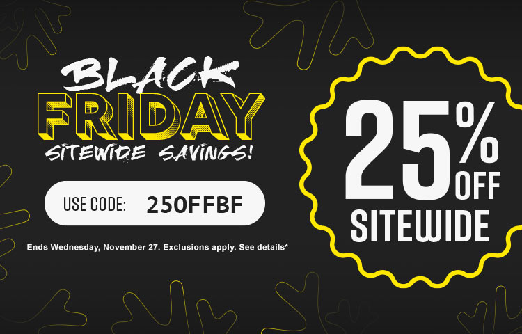 25% OFF Sitewide