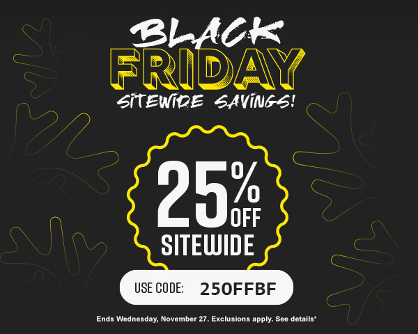 25% OFF Sitewide